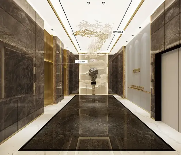 Мрамор емес, өздігінен жабыспайтын PVC / PET фильмі